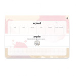Carnet Ma semaine 16 x 24 cm Rose