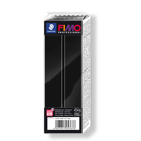 Pâte à modeler polymère Fimo Pro 454 g - 9 - Noir - Rougier&Plé