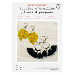 Kit DIY Boucles d'oreilles plume & nuds