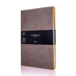 Carnet de notes ligné Harris 13 x 21 cm Marron