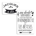 Motif thermocollant Jacques a dit A5