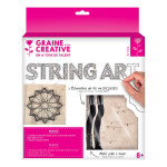 Tableau String Art set Rosace support 22 x 22 cm