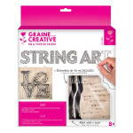 Tableau String Art set Love support 22 x 22 cm