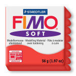 Pâte polymère Fimo Soft 57 g - 24 - Rouge indien