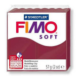 Pâte polymère Fimo Soft 57 g - 23 - Rouge merlot