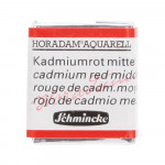 Peinture aquarelle Horadam demi-godet extra-fine - 347 - Roude de cadmium moyen