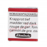 Peinture aquarelle Horadam demi-godet extra-fine - 354 - Rouge de garance foncé