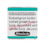 Peinture aquarelle Horadam demi-godet extra-fine - 510 - Turquoise de cobalt verte