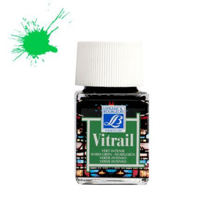 Peinture Vitrail Lefranc Bourgeois 50 ml - 534 - Vert intense