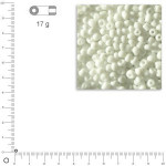 Perles de rocaille 2 mm opaques - Blanc