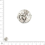 Perle filigranée Ø 10 mm - Argenté x 4 pces