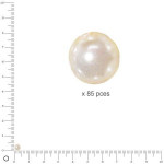 Perles en verre Renaissance 4 mm - Blanc