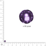Perles en verre Renaissance 4 mm - Lilas