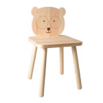 Chaise en bois pour enfant Panda adorable 29 x 29 x 53 cm