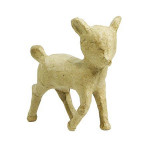 Faon en papier mâché à décorer 10,7 cm