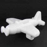 Avion en polystyrène 16 x 15 cm