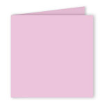 Carte pliée faire part Pollen 210g 135 x 135mm par 25 - Rose Dragée
