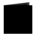 Carte pliée faire part Pollen 210g 135 x 135mm par 25 - Noir