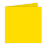 Carte Double faire part Pollen 210g 135 x 135mm par 25 - Jaune Soleil