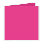 Carte pliée faire part Pollen 210g 135 x 135mm par 25 - Rose Fuchsia