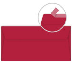 Enveloppe faire part Pollen 120g 110 x 220mm par 20 - Rouge Groseille