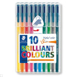 Feutre Triplus Broadliner 338 Pochette 10 couleurs