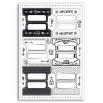 Autocollant onglet Bullet Journal 24 pcs