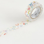 Masking tape fleurs pop multicolores