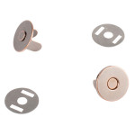 Bouton magnétique sans couture 14 mm Bronze