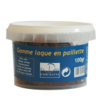 GOMME LAQUE PAILLETTE BRUNE 100G