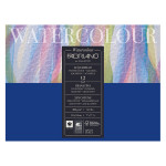 Bloc de papier 300 g/m² Grain Fin Watercolour collé 1 côté 12F - 18 x 24 cm