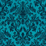 Papier Lokta Imprimé 50 x 75 cm Bleu motif Lord bleu foncé
