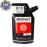 Peinture acrylique fine Abstract 120 ml - 615 Rouge cadmium orange imit *** T