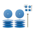 Polissoirs élastiques en silicone - Lentille Ø 5 mm - 10 pcs