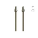 Embout de fraise en acier wolfram-vanadium - Arrondie Ø 4 mm - 2 pcs