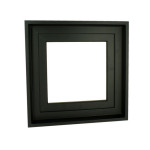 Caisse américaine noire format carré - 50 x 50 cm