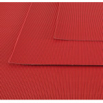 Feuille de carton ondulé 50 x 70 cm - 300 g/m² - Rouge vif