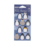 Marque-page adhésif Pingouin 3 x 3 cm