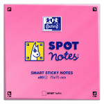 Notes adhésives repositionnables 75 x 75 mm Spot Notes assorties