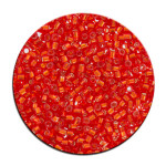 Perles Toho 11/0 transparent silver lined effet transparent intérieur argenté 3g - 25 Rouge