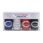 Encre de calligraphie Set 4 couleurs 15 ml