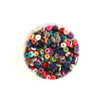Perle rondelle Heishi 3 mm Mix couleurs Naturelles