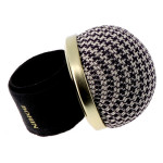 Bracelet pelote ajustable motif Pied de poule