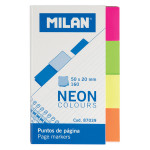 Bloc marque-pages coloris néon 160 pcs