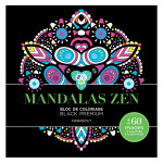 Bloc de coloriage Black Premium Mandalas Zen