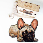 Puzzle en bois Le Bouledogue Fidèle