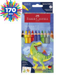 Crayon de couleur Jumbo Grip Dinosaure 10 pcs - Faber-Castell