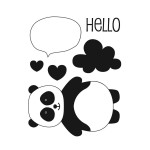 Tampons clear Adorable Panda - 6 pcs